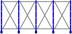 Bild von Kragarmregal zweiseitig, 4 Felder, Höhe 2000 mm, Armtiefe 2x400-700 mm